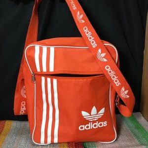 Vintage / Retro Red / Orange Adidas messenger bag